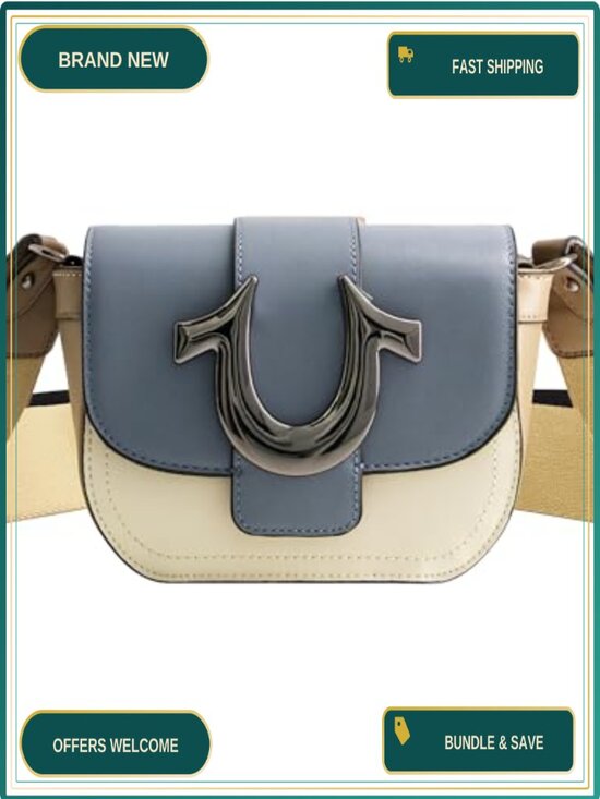 Handbags - Mini Flap Crossbody Bag Adjustable Strap Crossbody Purse Horseshoe Logo